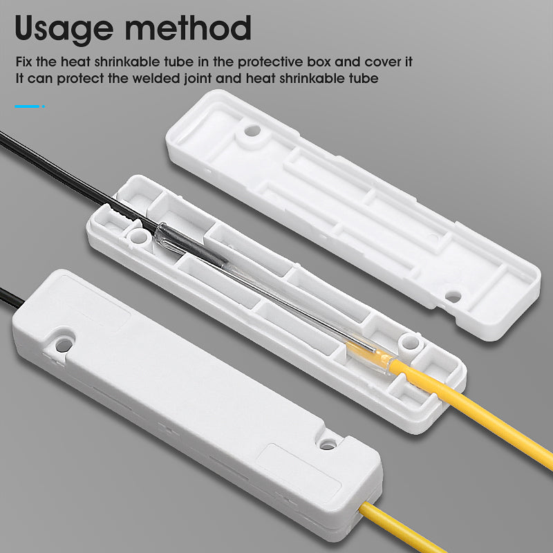 COMPTYCO Drop Optical Fiber Protection Box Drop Cable Rotation Heat Shrink Tubing to Protect Splice Tray Waterproof
