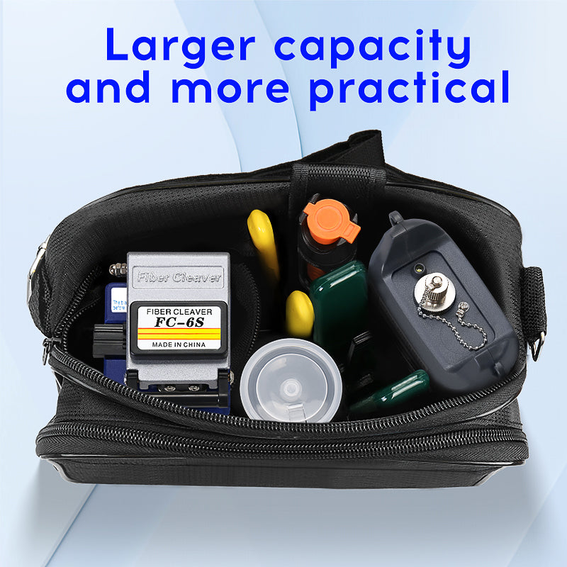 FTTH 12pcs Fiber Tool Set with Fiber Cleaver Optical Power Meter Visual Fault Locator Fiber Stripper OPM VFL Kit De Fibr