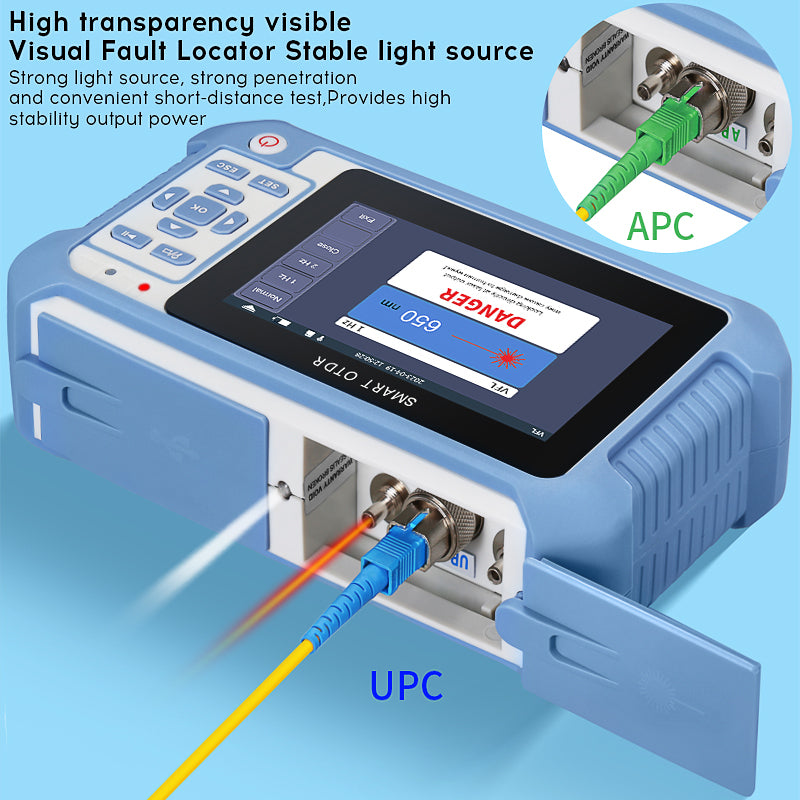 COMPTYCO AUA513U/A Live Testing Optical Time Domain Reflectometer 80km 1310nm 9 Functionality OPM VFL Fiber Optic Tester