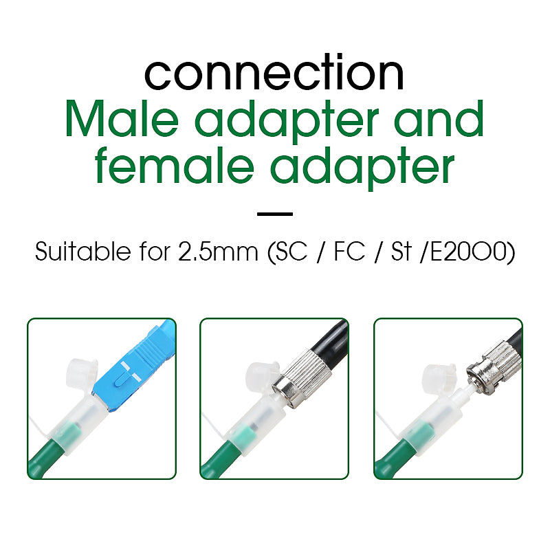 COMPTYCO Fiber Optic Cleaning Pen Fiber Optic Connectors Cleaning 800+ Times for 2.5mm SC/FC/ST One Click Fiber Optic Cl