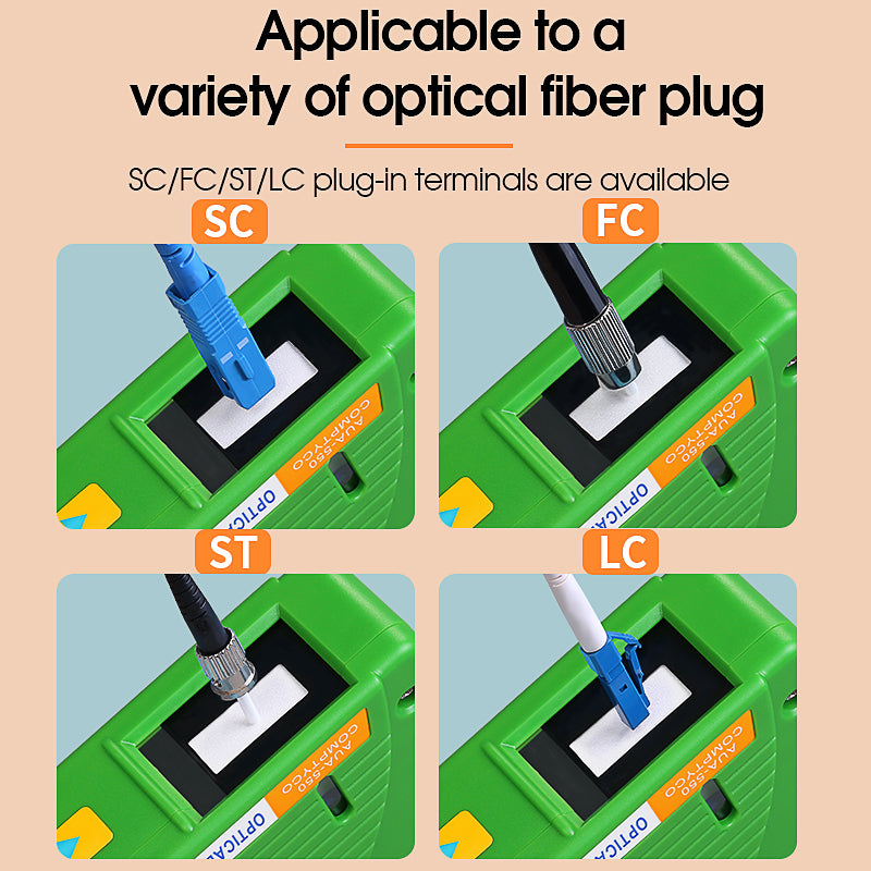 COMPTYCO Factory Price Fiber End Face Cleaning Tool SC FC ST LC Connector Cleaner Fiber Optic Cleaning Box Fiber Optic C