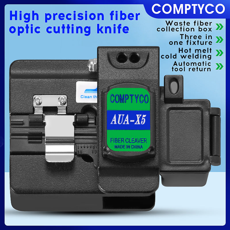 COMPTYCO Fiber Small Type Cutter High Quality Optic High Precision Hot Melt AUAX5 Fiber Optical Cutting Tool Fiber Cleav
