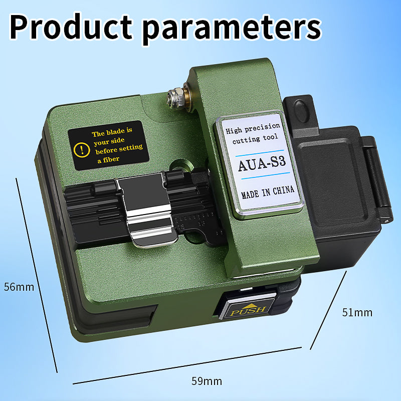 COMPTYCO High Precision Fiber Optic Cutter for Fusion Splicing with Waste Fiber Box AUA-S3 SKL-S3 Hot Melt Optical Fiber