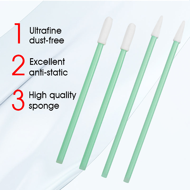 100pcs Fiber Optic Cleaning Rods Optical Fiber Swabs for 1.25mm/2.5mm LC/SC/FC/ST Connectors/Adaptors Fiber Optic Cleani