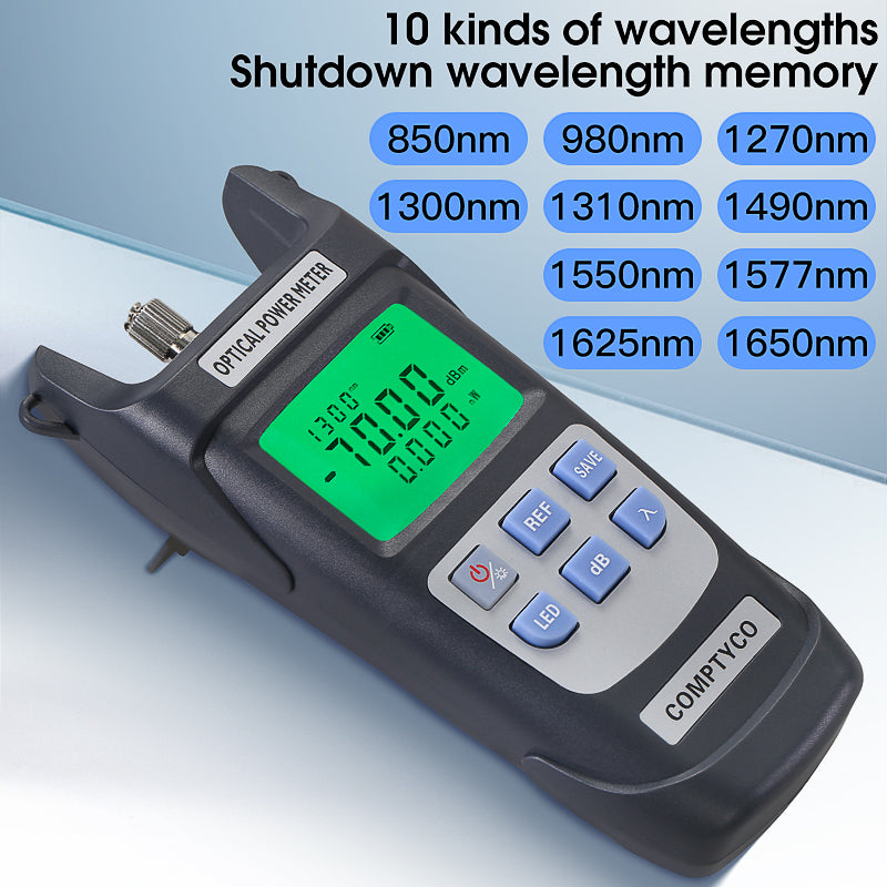 COMPTYCO Good Price FTTH Fiber Optic Tester AUA-Y710A/Y510A OPM with LED 10 Wavelength Fiber Optic Equipment Optical Pow