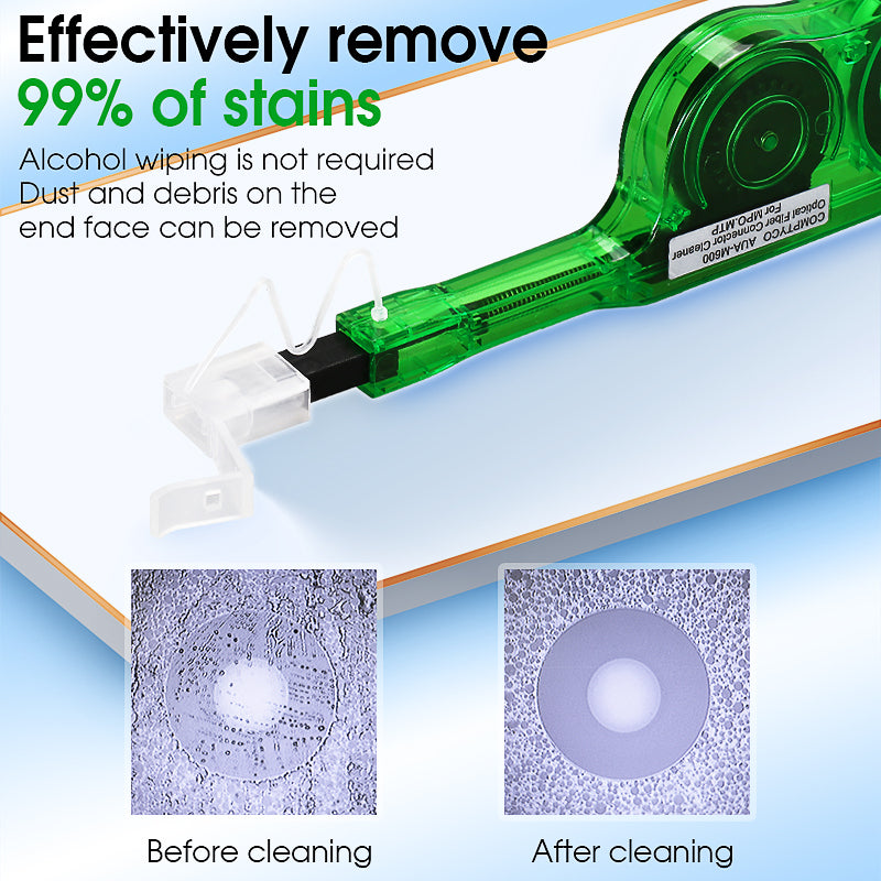 COMPTYCO AUA-M600 Fiber Optic Cleaning Pen 600 Times Fiber Optic One-click Cleaner MPO/MTP Connectors Fiber Optic Cleane