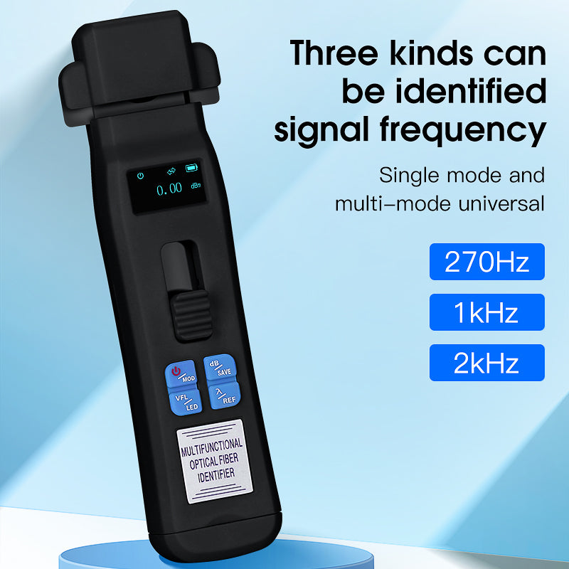 COMPTYCO MINI Charging Type Live Detector Identifier OFI+OPM+30mw VFL+LED Tester 800-1700nm SM MM Black Optic Fiber Iden