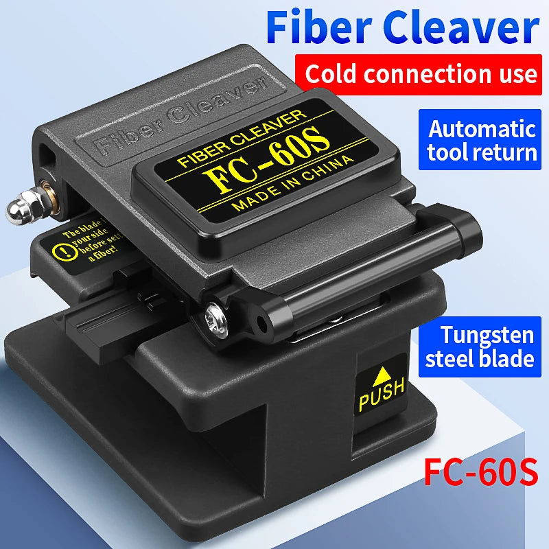 COMPTYCO FTTH High Precision FC-60S Automatic Return Fiber Optic Cutter Cold Joint Tool Fiber Optic Cutter Optical Fiber
