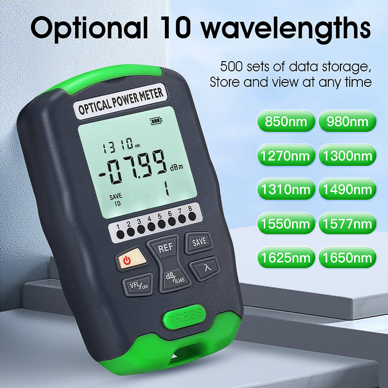 COMPTYCO Optical Multi Meter OPM+VFL+LED+RJ45 Tester All-in-one Fiber Optic Equipment Visual Fault Locator Optical Power