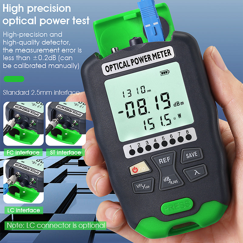 COMPTYCO Optical Multi Meter OPM+VFL+LED+RJ45 Tester All-in-one Fiber Optic Equipment Visual Fault Locator Optical Power