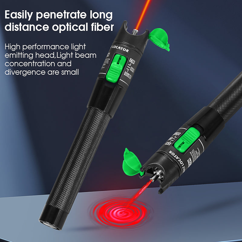 COMPTYCO Fiber Optic Equipment Fibra Optica Red Laser Tester 10/30km VFL Optical Fiber Red Light Pen 1-50mw Visual Fault