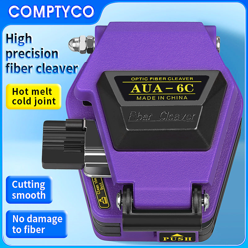 COMPTYCO High Precision Fiber Optic Cutter for Fusion Splicing AUA-6C SKL-6C Cold Welding Hot Melt Tools Optical Fiber C