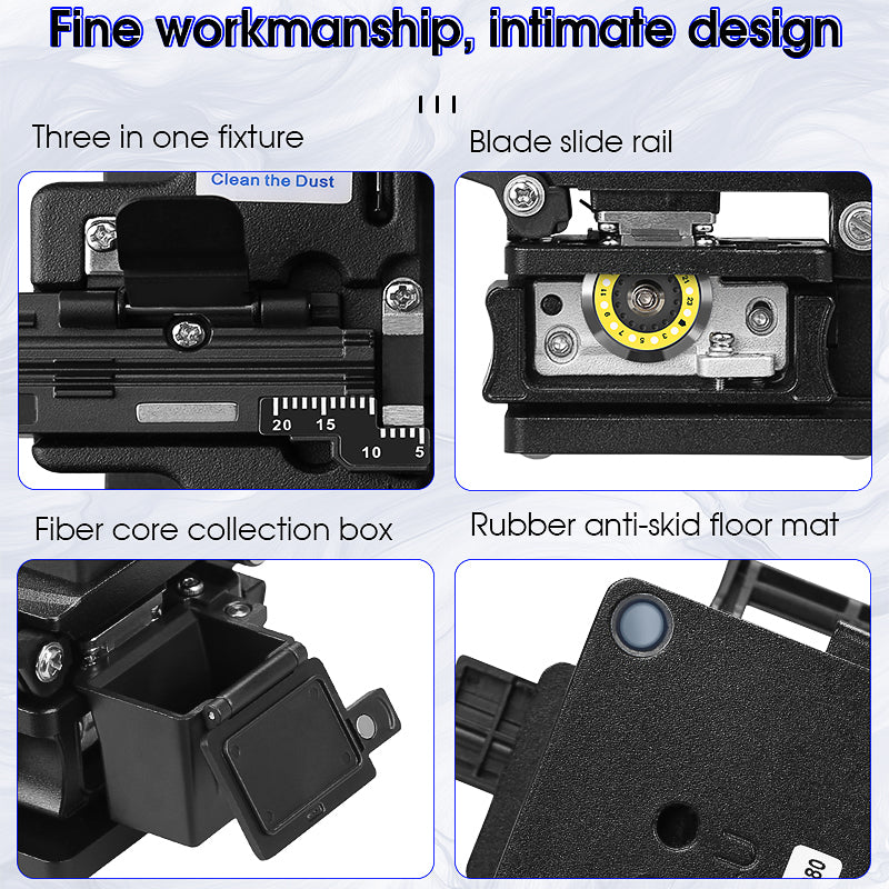 COMPTYCO AUA-X1 High Precision FTTH Fiber Optic Cutter for Fusion Splicing Fiber Optic Cutter Hot Melt Fiber Optical Cle