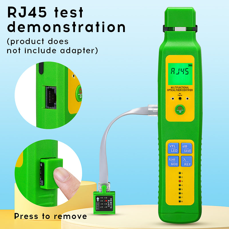 COMPTYCO Charging Style AUA-C507/505 OFI+OPM+10mw VFL+RJ45 Network Tester+LED 5 in 1 SM MM Fiber Cable Optic Fiber Ident