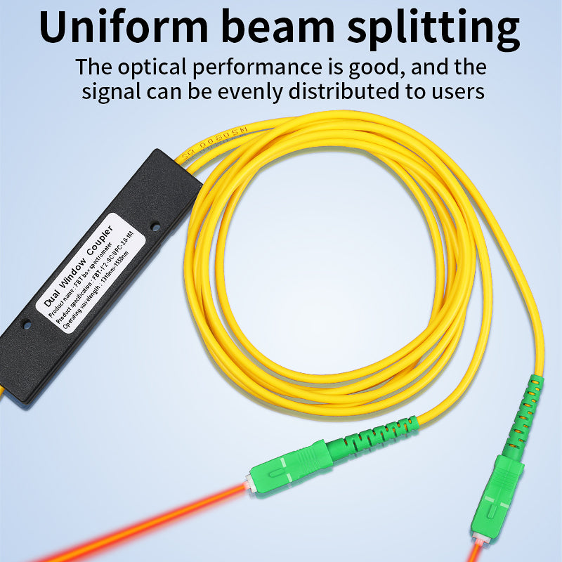 COMPTYCO 1*2 FBT Splitter SC/APC SC/UPC FC/UPC 1m 3.0mm Singlemode Optical Fiber FBT Coupler 50/50 FBT Optical Coupler