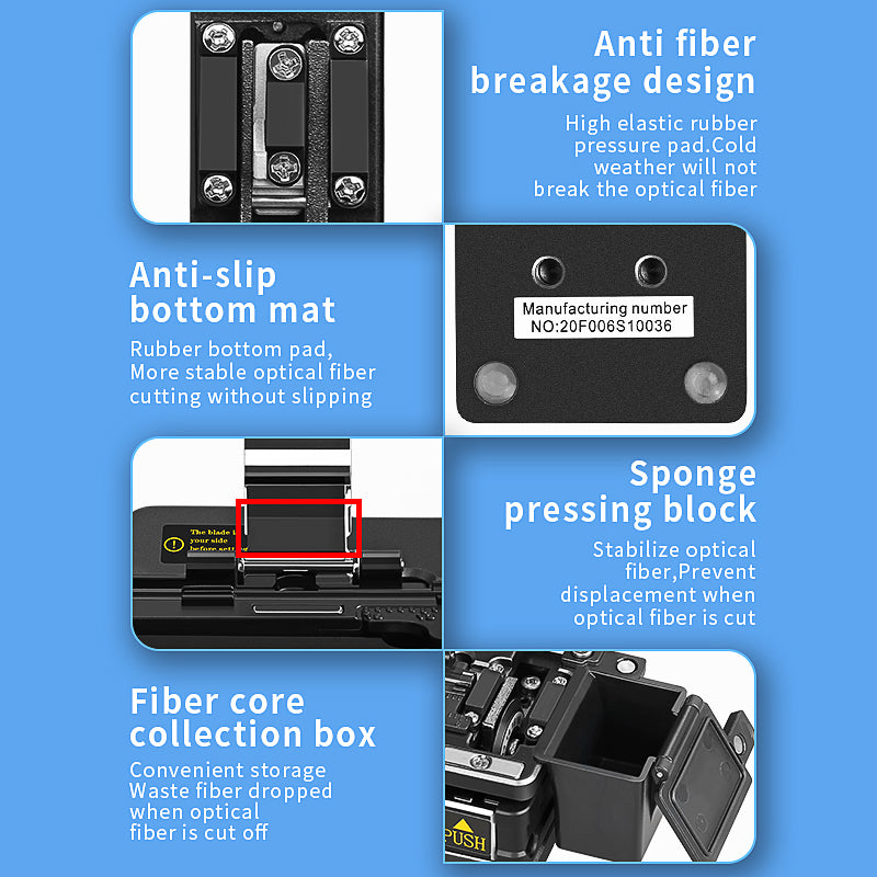COMPTYCO Factory Price FTTH High Precision Fiber Optic Cutter for Fusion Splicing AUA-S3 SKL-S3 Hot Melt Optical Fiber C