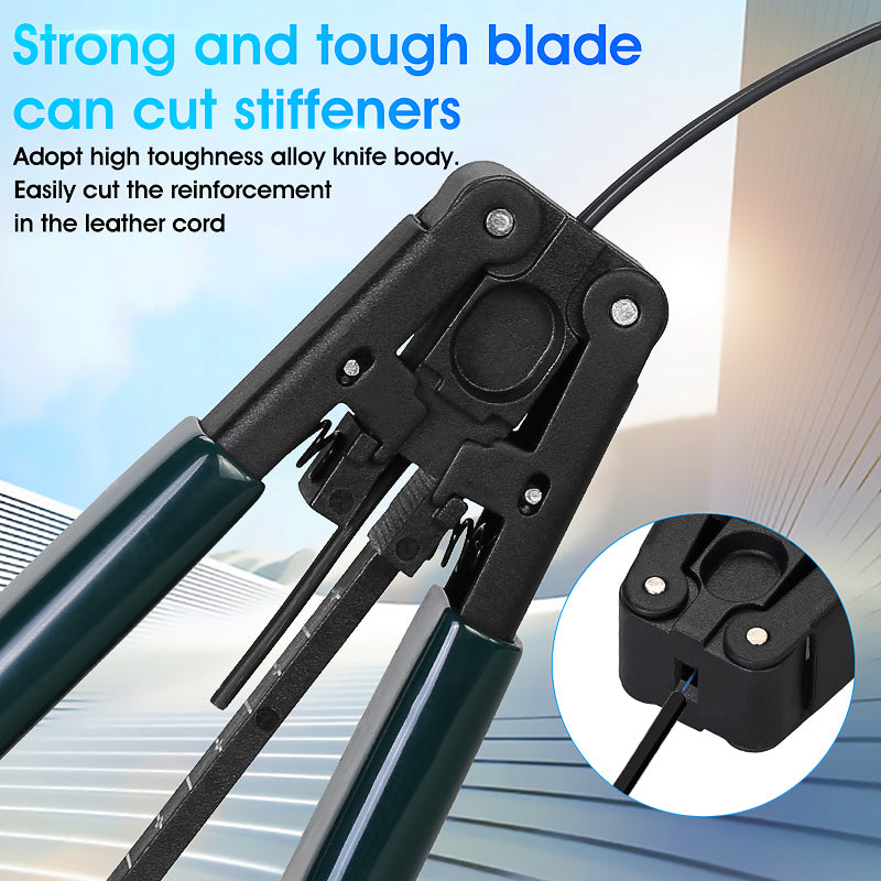 COMPTYCO Plastics Leather Drop Cable Stripper FTTH Fiber Tool Leather Wire Stripper Pliers 3mm (W) * 2mm (H) Fiber Strip