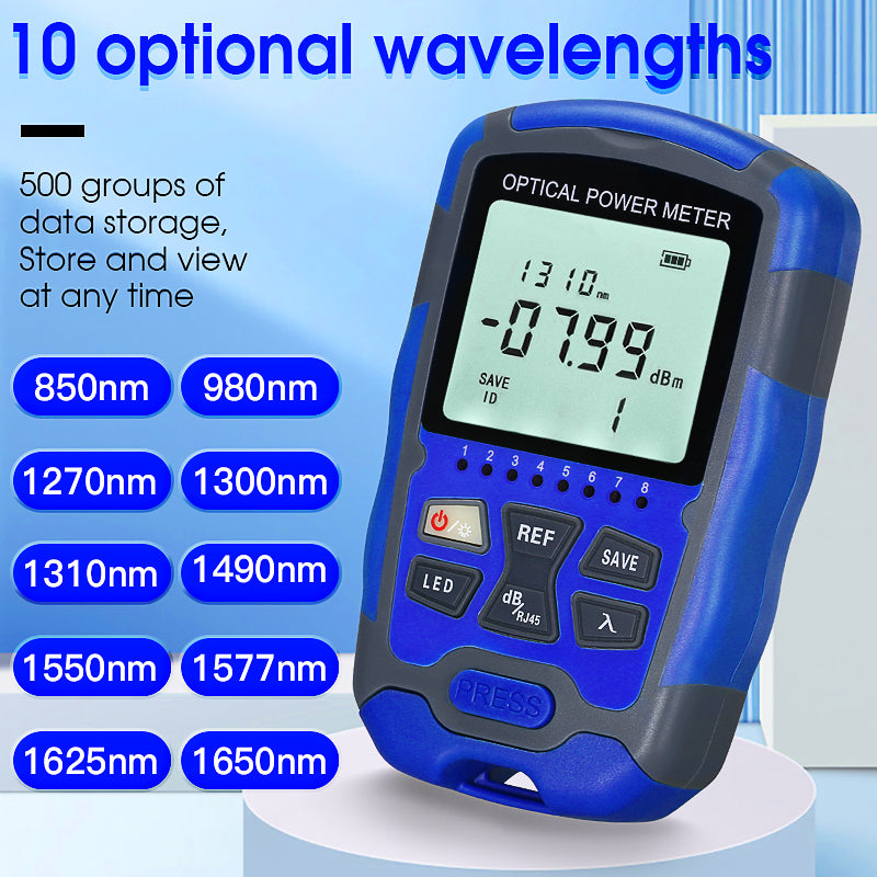 COMPTYCO High Precision Fiber Optic Tester A-M7/M5 OPM with LED and RJ45 Tester Fiber Optic Equipment Mini Optical Power