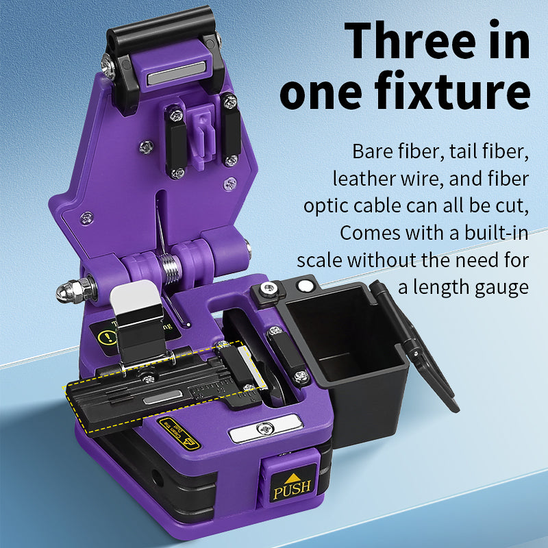 COMPTYCO High Precision FTTH Fiber Optic Cutter for Fusion Splicing AUA-60C Cold Joint Hot Melt Tools Optical Fiber Clea