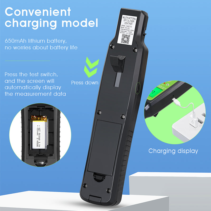 COMPTYCO AUA-40D Charging Type 4 In1 Fixed Device Configuration OFI+10mw VFL+LED 3 in 1 SM MM Fiber Cable Fiber Optic Id