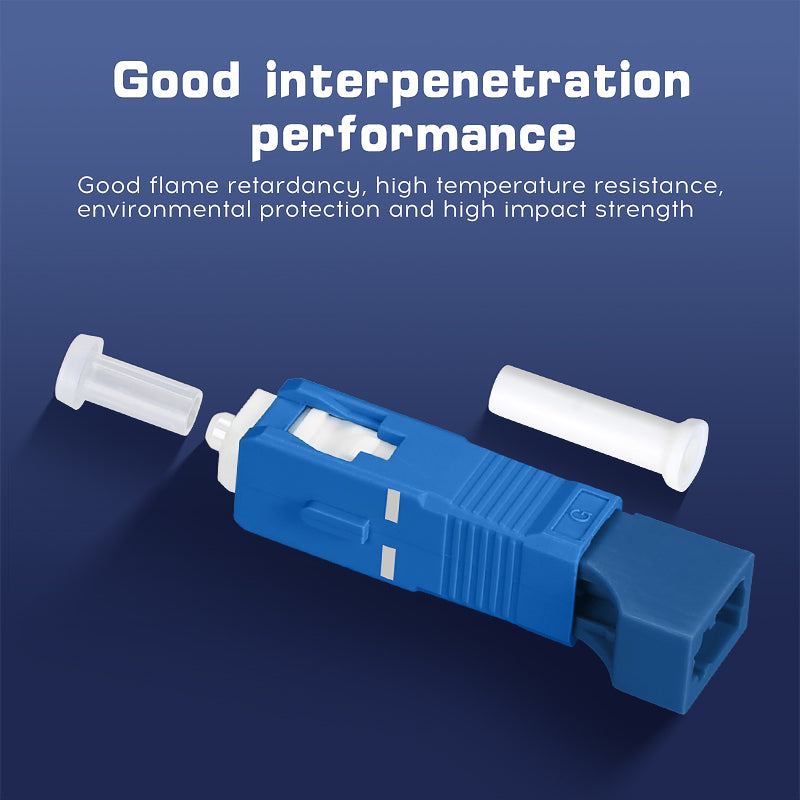 High Quality SM SC-LC Fiber Adapter Hybrid Optical Fiber Converters SC/UPC (Male) to LC/UPC ( Female) Fiber Optic Adapte