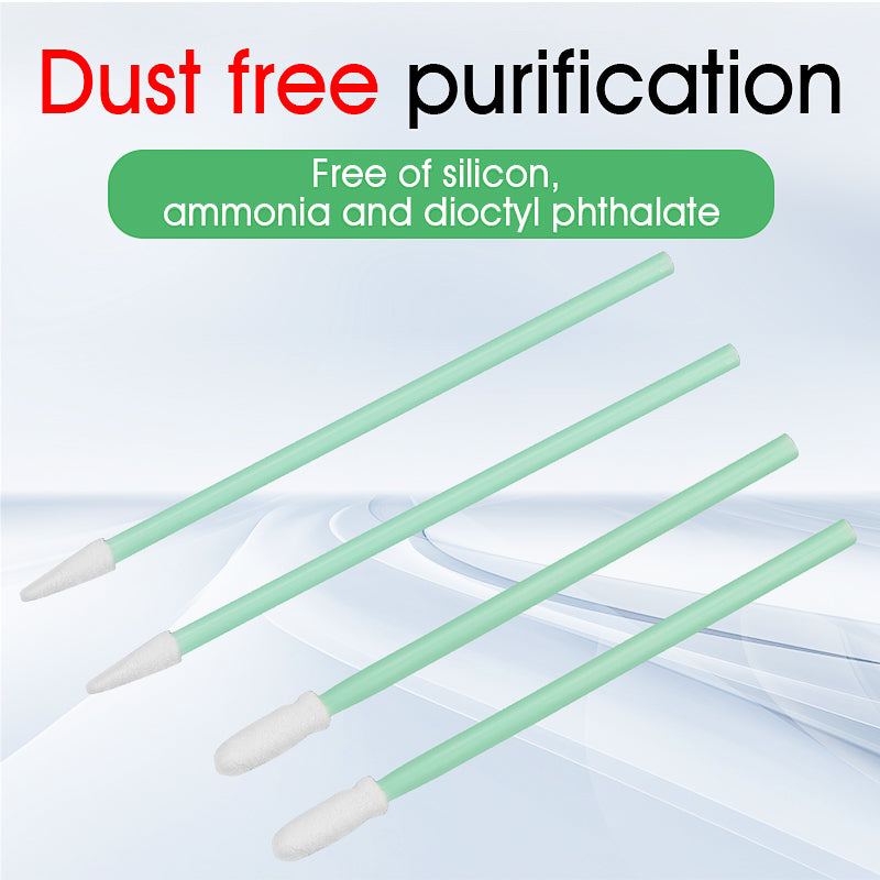 100pcs Fiber Optic Cleaning Rods Optical Fiber Swabs for 1.25mm/2.5mm LC/SC/FC/ST Connectors/Adaptors Fiber Optic Cleani