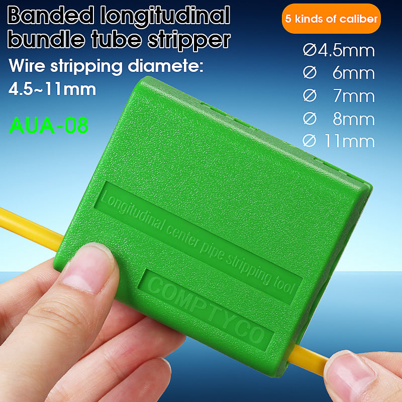COMPTYCO AUA-08 Fiber Tool Loose Tube Slitter 4.5-11mm Longitudinal Cutter Center Tube Stripper Leather Wire Fiber Strip