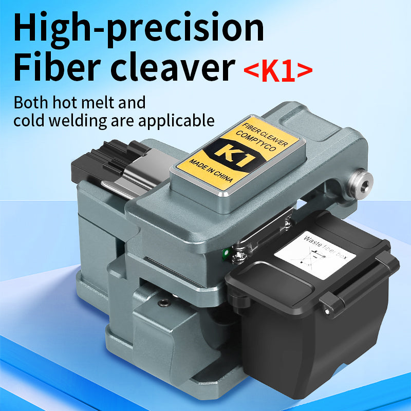 COMPTYCO FTTH Fiber Tool High Quality K1 Fiber Optic Cutter for Fusion Splicing Automatic Return Hot Melt Optical Fiber 