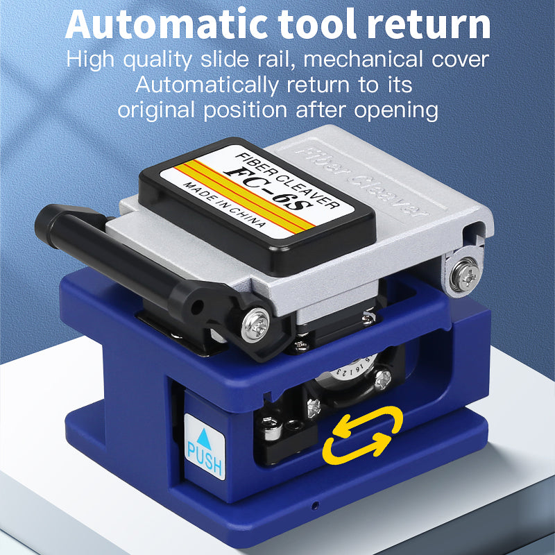COMPTYCO FTTH High Precision FC-6S Automatic Return Fiber Optic Cutter Cold Joint Tools Fiber Optic Cutter Optical Fiber