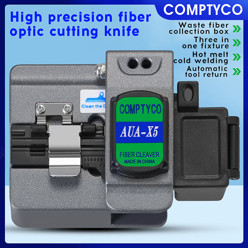 COMPTYCO Fiber Small Type Cutter High Quality Optic High Precision Hot Melt AUA-X5 Fiber Optical Cutting Tool Fiber Clea