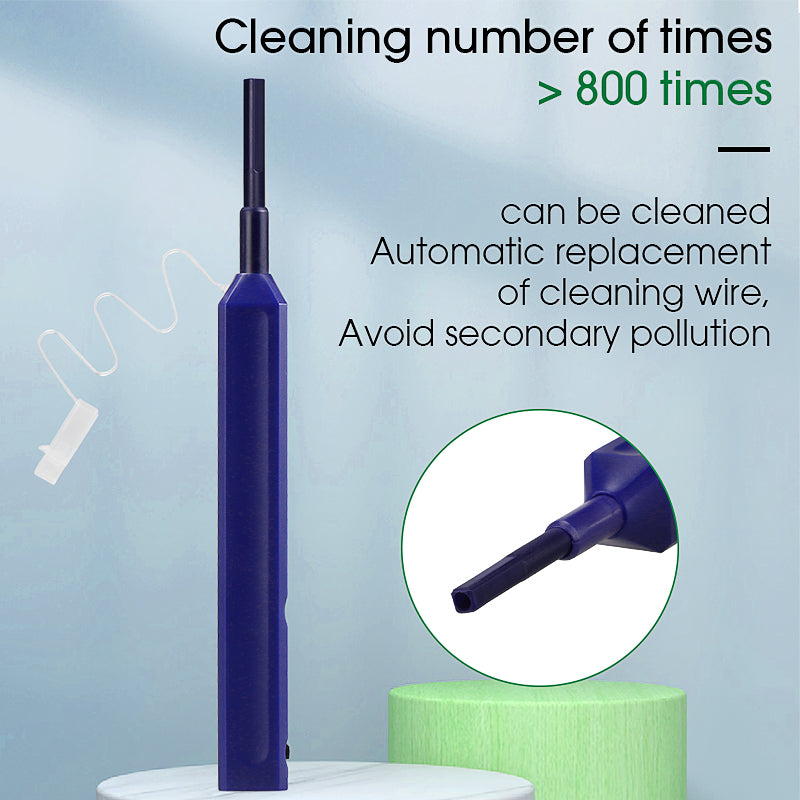 COMPTYCO Fiber Optic Cleaning Pen Fiber Optic Connectors Cleaning 800+ Times for 1.25mm LC/MU One Click Fiber Optic Clea