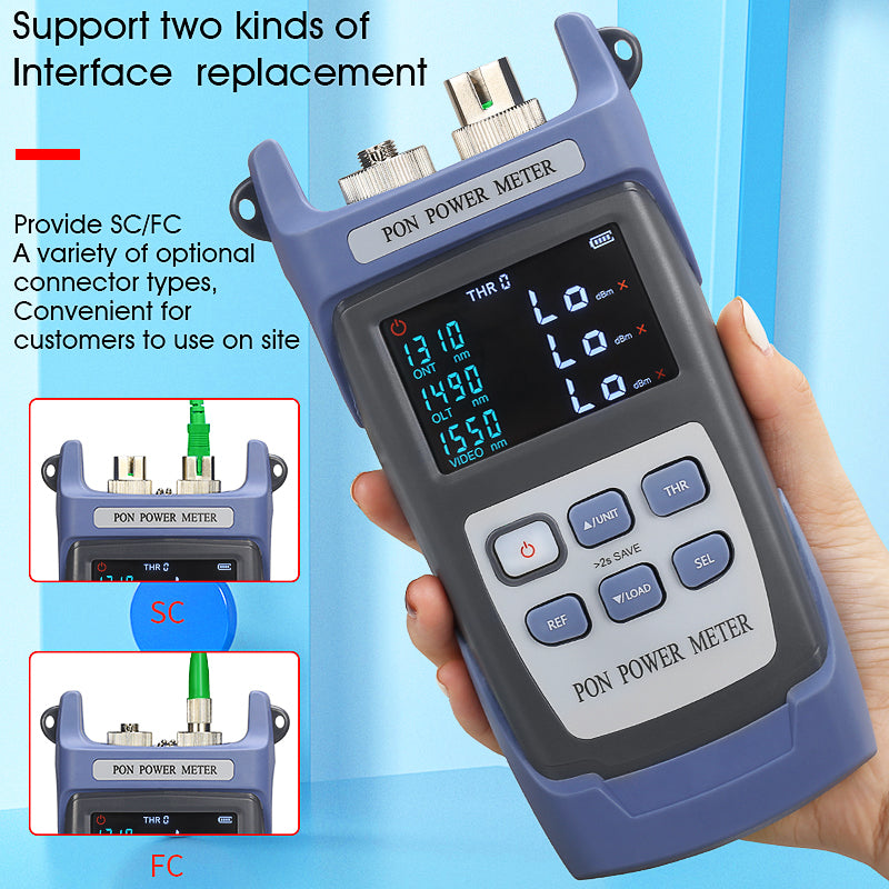 COMPTYCO AUA-320U/A SC/FC/UPC/APC FTTH Tester Network Detection Online test ONT/OLT 1310/1490/1550nm PON Optical Power M
