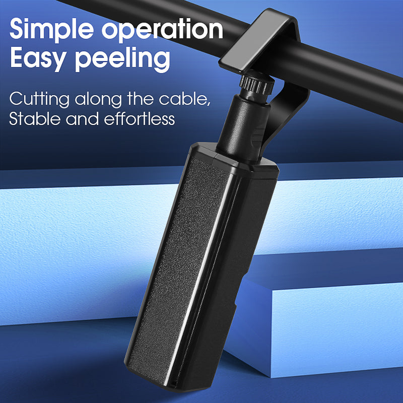 COMPTYCO Longitudinal Transverse Dual Use Cable Stripper Tool 19-40mm/4.5-29mm Round Cable Jacket Slitter for Fiber Opti
