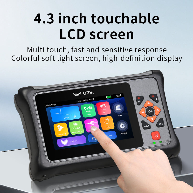 COMPTYCO Smart Mini FTTH OTDR KP800 Active Fiber Optic Tester 850/1300/1310/1550/1625/1650nm OPM VFL 100km SM MM Live te