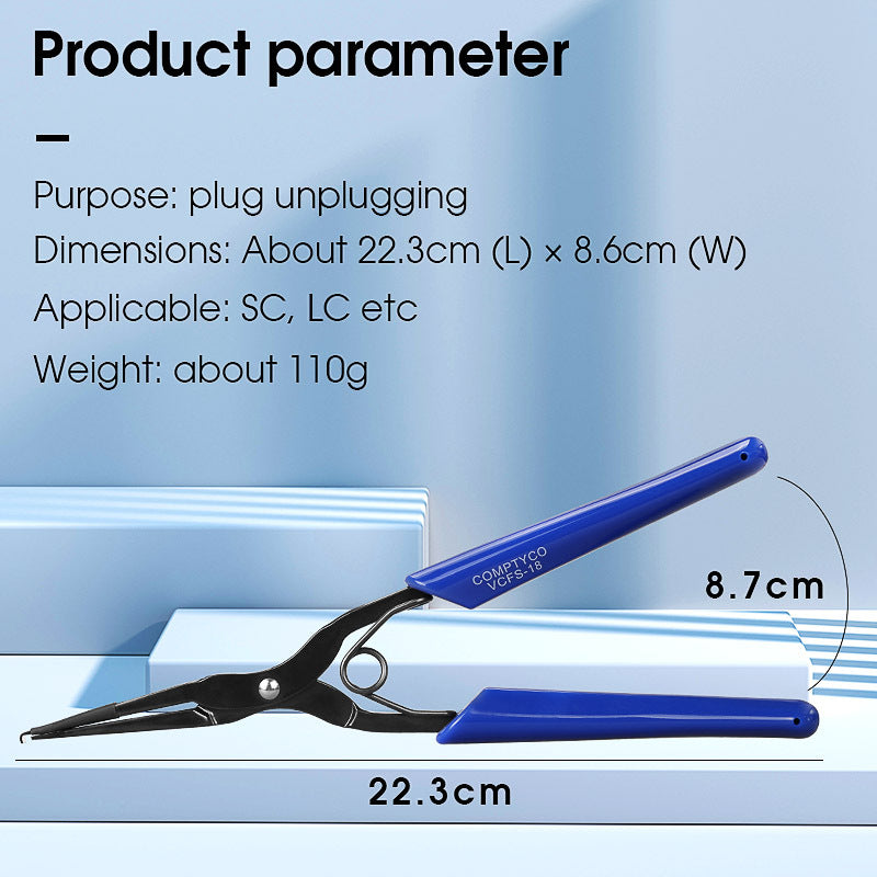 COMPTYCO VCFS-18 Blue Fiber Optic Connector Coupler Clamp Fiber Optic Flange Pliers