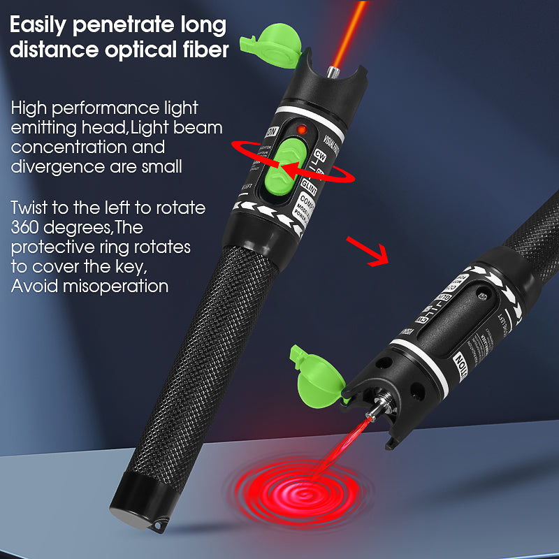 COMPTYCO 1-50mw Fiber Optic test Pen Detector Red Light Source Breakpoint Detector Laser Pen VFL 1-50km Visual Fault Loc