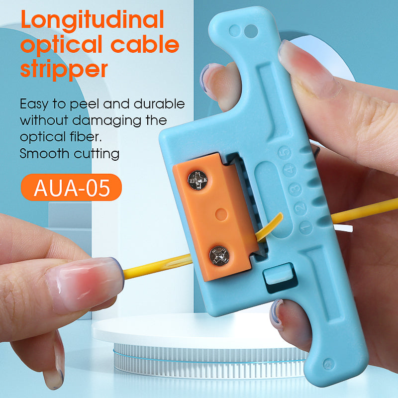 FTTH Mid-Span Access Tool 1.9-3.0mm HMSAT5 Longitudinal Cable Cutter Strip Center Cable Cutter Loose Casing Stripper Blu