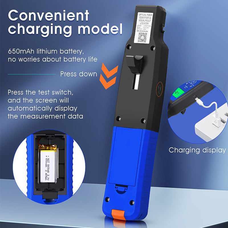 COMPTYCO AUA-C40 Charging Type 4 in 1 Fixture Configuration 0.25/0.9/2.0/3.0mm 10mw VFL with LED Fiber Optic Identifier