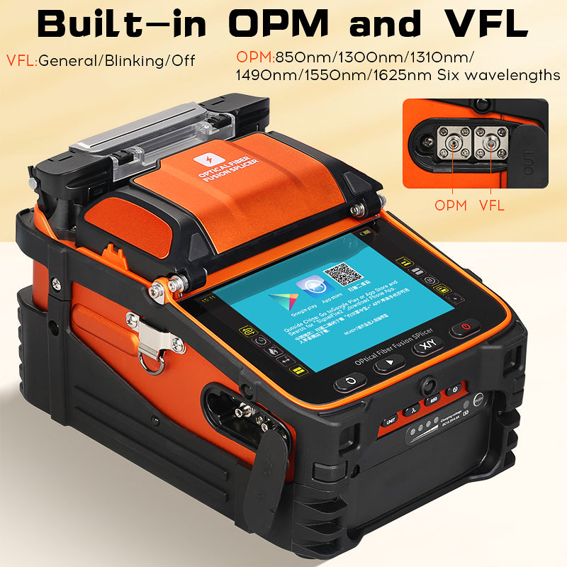 COMPTYCO Hot Products FTTH AI-9 Fiber Optic Splicing Machine 6 Motors 5-inch Touch Screen OPM+VFL Optical Fiber Fusion S