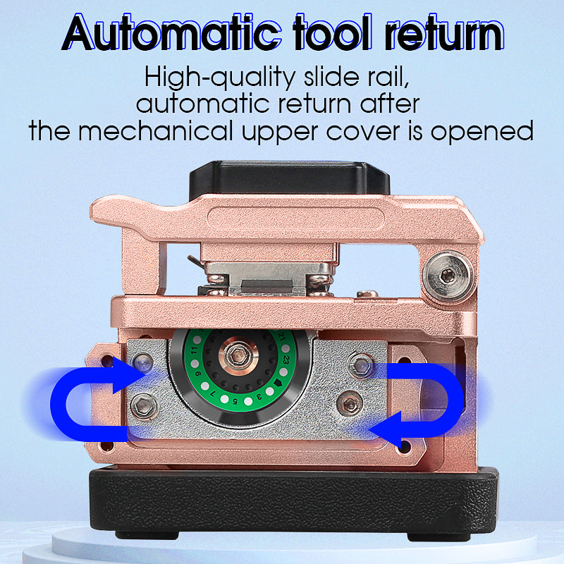 COMPTYCO High Precision AUA-X3 FTTH Automatic Return Fiber Optic Cutter for Fusion Splicing Hot Melt Fibra Optical Fiber