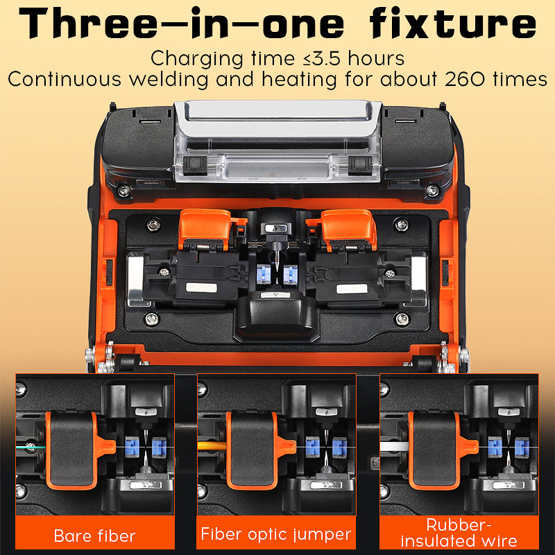 COMPTYCO Hot Products FTTH AI-9 Fiber Optic Splicing Machine 6 Motors 5-inch Touch Screen OPM+VFL Optical Fiber Fusion S