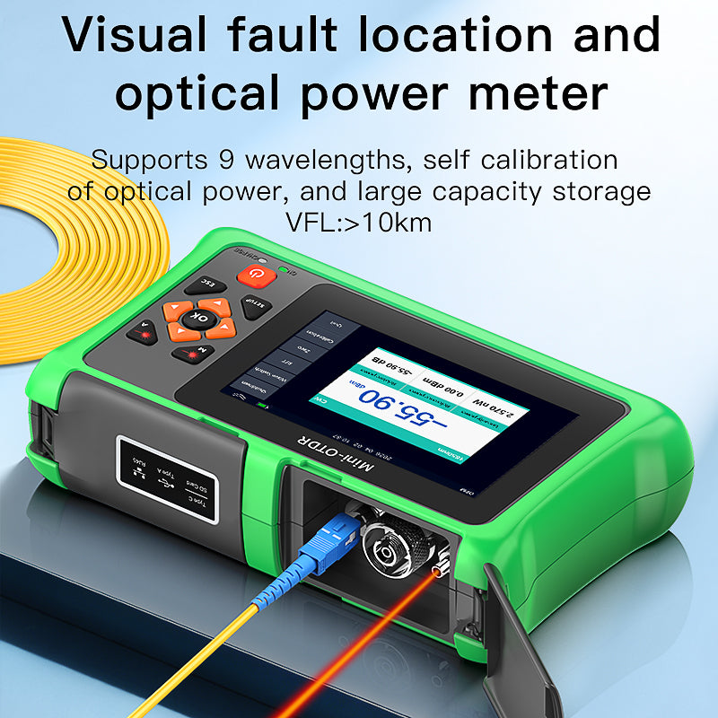 COMPTYCO Mini OTDR KP900 Active Fiber Tester 850/1300/1310/1550/1625/1650nm Event Map OPM VFL OLS RJ45 Tester/Tracker 10