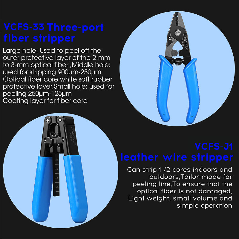 Fiber Tool Kit AUA-X5 Fiber Cleaver AUA-D7 Optical Power Meter AUA-30mw Visual Fault Locator OPM VFL Optical Fiber Tool 