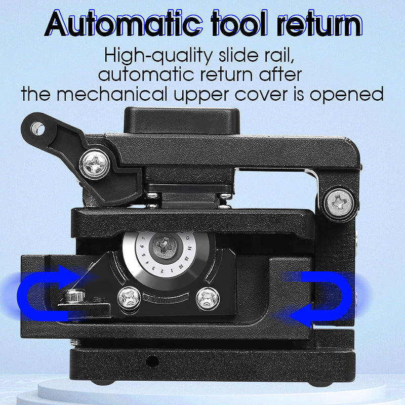 COMPTYCO AUA-71S High-Precision Automatic Return Fiber Optic Cutter with Waste Fiber Box Cold Joint Tool for FTTH Fiber 