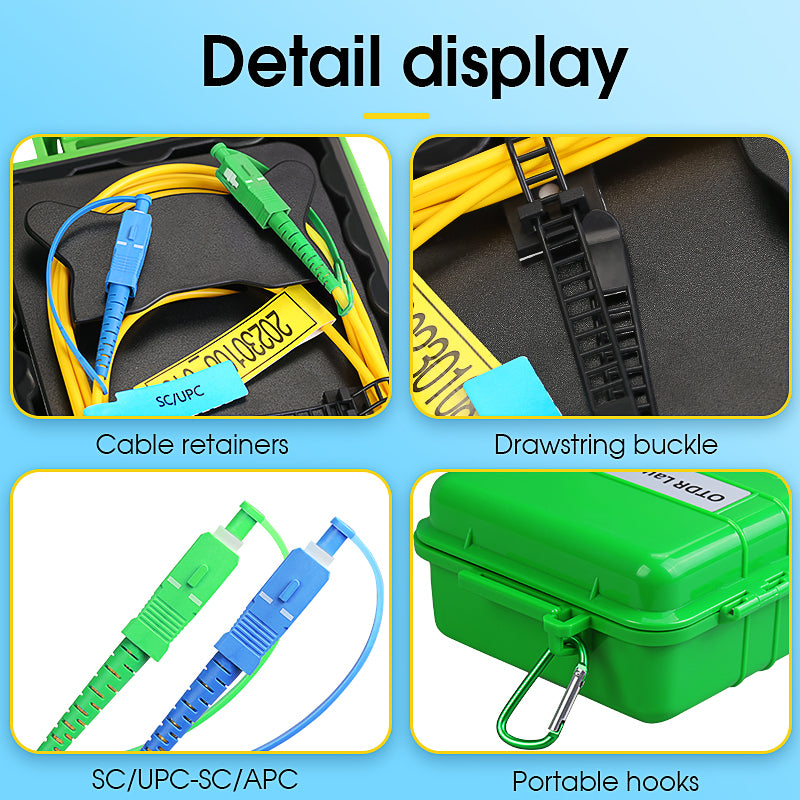 COMPTYCO OTDR Test Extension Line SM MM Customized Length/Type/Connector OS2 G652D G657A1/A2 Fiber Optic OTDR Launch Cab
