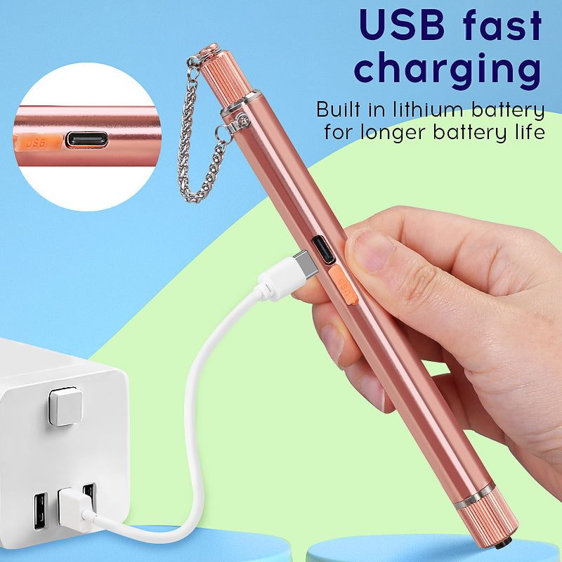 COMPTYCO 5-50mw Rechargeable Fiber Test Pen Red Light Source Breakpoint Detector Laser Pen VFL 5-50km Visual Fault Locat
