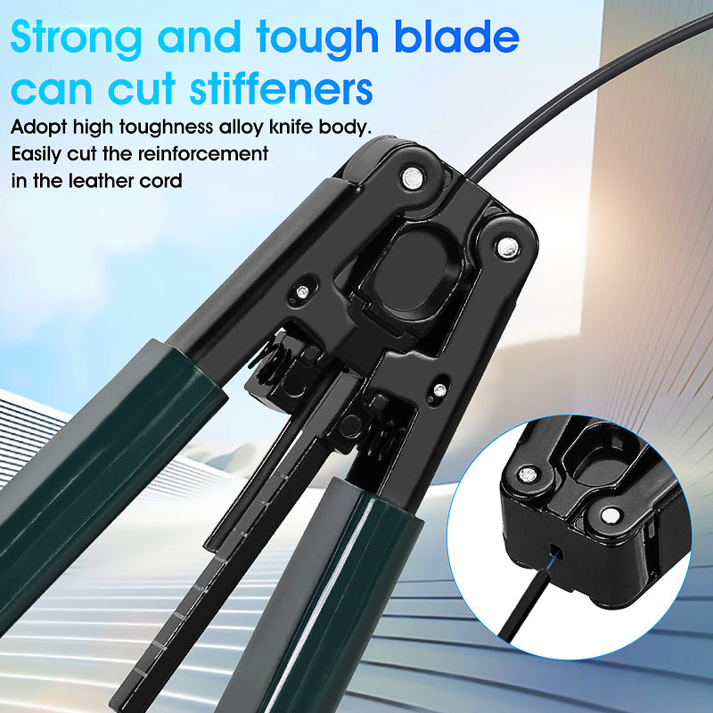 COMPTYCO Metal Leather Drop Cable Stripper FTTH Fiber Tool Leather Wire Stripper Pliers 3mm (W) * 2mm (H) Fiber Stripper