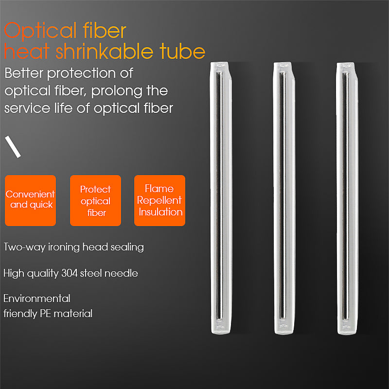 45/60mm Length Fiber Optic Heat Shrink Sleeve for Fusion Splicer Used in FTTH Drop Cable Shrinkable Tube Splicing Tube S