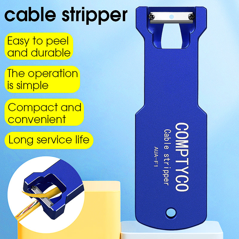 COMPTYCO AUA-F1 Fiber Optic Stripper 8.5/10.4/14mm Fiber Optic Cable Opener for Longitudinal Fiber Stripping Cable Strip