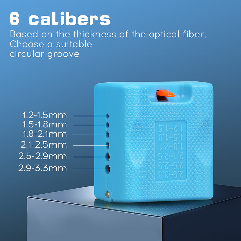 COMPTYCO A-1233 Blue Flip Over Cable Stripper 1.2-3.3mm Longitudinal Cutter Center Bundle Tube Stripper Leather Fiber St